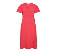 Vilovie S/S Wrap Midi Dress - Noos, Hibiscus, 46