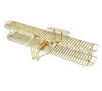 Viloyaga Puzzle 3D en Bois Wright Flyer - Kit de Maquette d'Avion à Assembler, Découpe Laser, Jouet Éducatif, Cadeau de Bricolage
