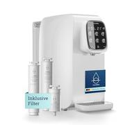 VILTARO Système d'osmose d'eau potable [blanc, filtration à 5 niveaux, 6 températures, mobile sans raccordement] | Filtre à osmose inverse | Filtre à eau