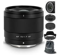 VILTROX 15mm F1.7 XF pour Fuji, Objectif Ultra Grand Angle autofocus APS-C pour Fujifilm à Monture X appareils Photo X-A7 X-E4 X-H1 X-Pro3 X-S10 X-T2 X-T3 X-T4 X-T30 XT30II X-T200 X-H2 X-H2S X-T5