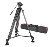 VILTROX 188cm Professionnel Trépied de caméra vidéo Lourde avec tête de traînée de Fluide et Plaque QR, Tube jumeau en Aluminium, pour Le Canon Nikon Sony et d'autres caméscope de caméra DSLR