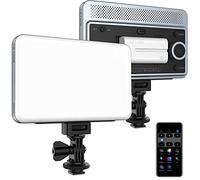 VILTROX 18W 2800K-6800K CRI 95+ Lampe LED pour caméra vidéo, 1800LUM Lampe LED de contrôle pour Smartphone, Dimmable Photography Fill-in Lamp 10 Lighting Effects for Photography Youtube Tiktok