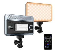 VILTROX 18W Lampe vidéo LED à intensité Variable Lumière de caméra avec contrôle d'application 2800K-6800K IRC95+ Batterie Rechargeable NP-F550 Panneau Lumineux de pour caméscope DSLR Youtube Vlog