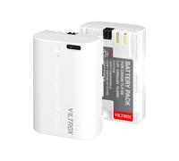 VILTROX 2 Pack LP-E6/LP-E6NH Batteries Rechargeables 2400mAh pour Appareil Photo avec USB Type-C à Charge Rapide Compatible avec Canon EOS R5 R6 R6II R7 5D II III IV 6D 6DII 70D 80D 90D