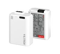 VILTROX 2 Pack NP-FW50 1030mAh Batteries de Rechange pour Appareil Photo avec Charge Rapide de Type C Compatible avec Sony ZV-E10, Alpha 7, A7, A7II, A7RII, A7SII, A7S, A5000, A6000, A6500, A6400