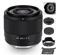 VILTROX 25mm f1.7 Objectif à focale Fixe STM APS-C à Grande Ouverture avec Mise au Point Automatique pour Sony E-Mount appareils Photo A7C A7RII A7SII A7II A7RIII A7IV A7RIV A9 A1 ZVE1 A93 A6700