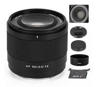 VILTROX 50mm F2.0 Monture FE Objectif Plein Format à focale Fixe autofocus STM Grande Ouverture pour Sony à Monture E appareils Photo A7C A7ll A7RlI A7SIII A7III A7RIII A7IV A7RIV A9 A1 FX3 A7RV ZVE1