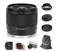 VILTROX 9mm F2.8 E Air AF Monture E APS-C Objectif Ultra-Grand-Angle autofocus à focale Fixe pour appareils Photo Monture Sony E FX30,ZV-E10,ZV-E10II,A6600,A6500,A6400,A6300,A7R III,A7R IV,A7C II