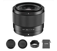 VILTROX AF 35mm F1.7 Objectif pour Monture Fuji X, f/1.7 Mise au Point Automatique à Grande Ouverture APS-C Prime, Compatible avec Les appareils Photo Fuji X Mount X-A1 X-E1 X-M1 -S10 XT30II X-H2S
