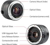 Viltrox C-AF 2X téléobjectif extenseur Monture Autofocus pour Canon EOS EF Objectif pour Canon EF 5D II 7D 1200D 760D 750D Appareil photo reflex numérique