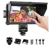 VILTROX DC-550 Moniteur de Champ de caméra 1200Nit 5.5 Pouces Small HD 1920x1080 IPS Video Peaking Focus Assist DSLR Caméra Moniteur avec Batterie et Capot Pare-Soleil 3D Lut 4K HDMI 12V DC in/Output
