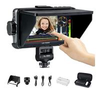 VILTROX DC-550 Pro Moniteur de Caméra Écran Tactile, 3D LUT Camera Field Monitor 5,5" 1200nits Angle de Vue de 160° HDMI 4K Video DSLR Kit de Moniteur de caméra Complet DSLR avec Batterie