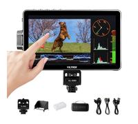 VILTROX DC-A1 7" 2800 Nits Moniteur Vidéo avec Ecran Tactile Full HD 1920x1080 IPS 4K HDMI Loop in/Out, LUT 3D Forme d'onde Peaking Focus Assist, 170° Large Champ de Vision, Pare-Soleil et Batterie.