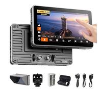 VILTROX DC-X3 2000Nits SDI Moniteur de Terrain pour caméra, 4K HDMI 6 Pouces Moniteur vidéo Portable à écran Tactile avec Pare-Soleil et Batterie, Full HD 1920x1080, 3D Lut, Waveform, Focus Peaking