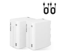 VILTROX NP-F970 Batterie 2 Pack Batteries de Rechange 6600mAh pour F970 F960 F950 F770 F750 F570 F550 F330 Batterie Rechargeable Compatible avec Moniteur de Caméra/Lampe vidéo LED Godox Neewer