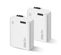 VILTROX NP-FW50 2 Pack Batterie Appareil Photo Battery Rechargeable 1030mAh USB-C pour Sony 5100 5000 6500 6400 6300 6100 6000 7 TR 7S 7SM2 7M2 ZV-E10 QX1 DSC-RX10 10M4 10M3 10M2 a33 a35 a37 a55