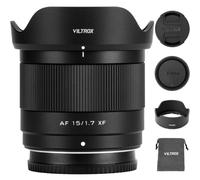VILTROX Objectif 15 mm F1.7 XF pour Fuji, objectif autofocus 15 mm F1.7 APS-C ultra grand angle pour appareils photo Fuji X-Mount Series X-A7 X-E4 X-H1 X-Pro3 X-S10 X-T3 X-T4 XT30II X-T200 X-H2 X-H2S