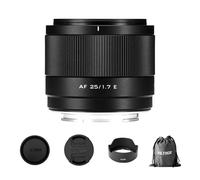 VILTROX Objectif 25 mm f/1.7 F1.7 avec mise au point automatique, grande ouverture, APS-C, objectif de poche Dispo FE, compatible avec les appareils photo Sony E-Mount A6400 A6500 A6600 A6700 ZV-E10