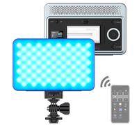 VILTROX RGB LED Panel Caméra Vidéo Lumière Dimmable 2800k - 6800k pour Youtube Tiktok(Contrôle Bluetooth, Batterie au Lithium Rechargeable)
