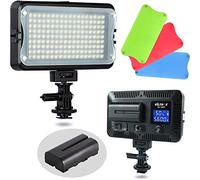 VILTROX VL-162T Lumière Vidéo LED Bicolore 3300K-5600K CRI95+ Dimmable Studio Photo Eclairage pour Caméra Caméscope avec Batterie et Chargeur