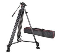 VILTROX VX-18M 188cm/74 Pouces Professionnel Trépied Vidéo Alliage Aluminium avec Hydraulique Fluide Rotule pour Appareil Photo DSLR Caméra Charge Admissible de 12kg