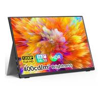 VILVA Écran portable 14" FHD 1920 x 1200P USB C HDMI Ultra fin IPS Affichage de voyage avec Smart Cover et haut-parleurs HDR Plug & Play Moniteur externe pour ordinateur portable PC téléphone portable