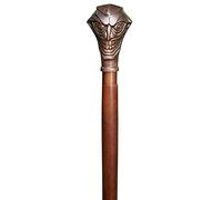 Vimal Nautical Canne de marche en cuivre antique avec tête de joker hade et poignée en métal avec canne en bois solide, canne victorienne fabriquée à la main, 91,4 à 94 cm environ