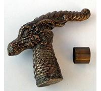 Vimal Nautical Longue tête de dragon avec poignée AL uniquement pour canne en bois