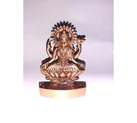 Vimal Nautical Statue Laxmi en métal marron - Idole Murti - 10,2 x 7,6 cm - Idole Lakshmi pour Diwali, décoration d'intérieur