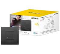 VIMAR 0K19592.02 Arké Kit Interrupteur va-et-Vient connecté, Compatible avec Alexa, pour Les appareils avec hubs dans ZigBee, Fil Neutre requis, Noir