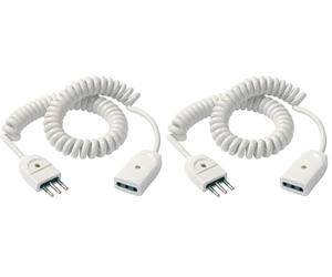 Vimar 0P 32347.B. Rallonge Spirale Extensible de 3 m. Câble électrique à Ressort. Puissance débrochable maximale 1300 W