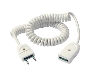 Vimar 0P32322.B Prolongateur 3 m, câble 2x0,75 mm2 H05VVH8-F, fiche 2P 10 A 250 V~ Standard Italien S10, Prise SICURY 2P 10 A 250 V~ Standard Italien P10