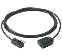 Vimar 0P32389 Câble Rallonge 3G1 Et Fiche Plate, 5 M, Noir