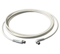 VIMAR 0P32418.B Cordon d'extension 5 m pour câble coaxial TV, Z 75 Ω, connecté à un connecteur mâle axial et à un connecteur mâle 90°