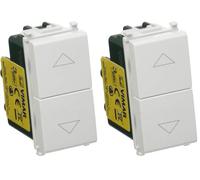 VIMAR 0r14062 Deux Boutons 1P NO + no10 a, Blanc (Lot de 2)