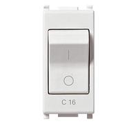 Vimar 0R14405.16 Disjoncteur magnétothermique 1P+N C 16, 120-230 V~ 50-60 Hz, p.i. 3000 A, blanc