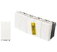 VIMAR 0T14000 Plana Interrupteur 1P 10 AX 250 V ~ 5 pièces Éclairage (unité de signalisation non fournie) Bouton remplaçable, Blanc