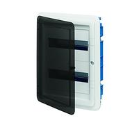 Vimar 0TV53124 Armoire esthétique à encastrer, 24 modules, porte couleur fumée, dimensions 44,5 x 34,5 x 10,8 cm