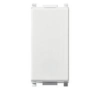 Vimar 14000 Interrupteur 1P 10 AX 250 V~, éclairable, touche remplaçable, maxi 100 W pour lampes autoballastées (CEI 60669-1:2017), série Plana, blanc