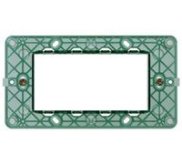 Vimar 14614 Plana Support de montage 4 modules, avec vis, pour boîtes 4 modules