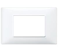 Vimar Plaque Plana 14653.01 3 modules en technopolymère blanc