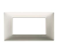 VIMAR série plat - Carte 4 Module tecnopolimero Nickel mat