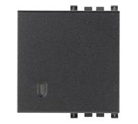 Vimar 19022 Touche interchangeable 2 modules, éclairable, série Arké, gris