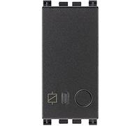 Vimar 19593 Commande électronique connecté WiFi avec sortie à relais NO, contrôle local ou à distance, Bluetooth et Zigbee, localisation dans l'obscurité par LED RGB, série Arké, gris