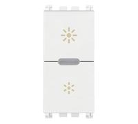 Vimar 19595.B Arké Variateur électronique Wi-Fi, technologie standard Bluetooth et Zigbee, entrée pour poussoir extérieur, fonctionnement dimmer off