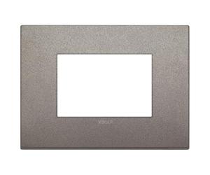 VIMAR 19653.04 Plaque Classic, 3 postes, Titane