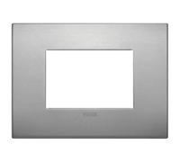 Vimar 19653.16 Arké Plaque Classic 3 modules, Aluminium, Lave