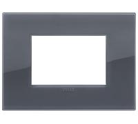 VIMAR 19653.61 Plaque Classique, Gris fumé, 3 modules