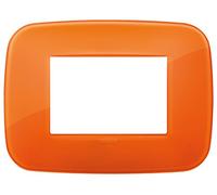 VIMAR 19683.63 Plaque Round, 3 modules, Orange