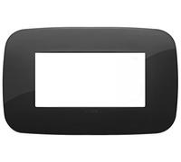Vimar 19684.81 Plaque Round, 4 modules, noir